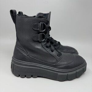 SOREL Woman's Boots Caribou™ X Boot Lace WP New Size 8.5 All Black NL 5015-010